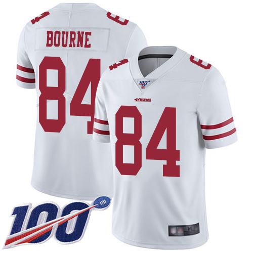 San Francisco 49ers Limited White Men Kendrick Bourne Road NFL Jersey #84 100th Season Vapor Untouchable->women nfl jersey->Women Jersey
